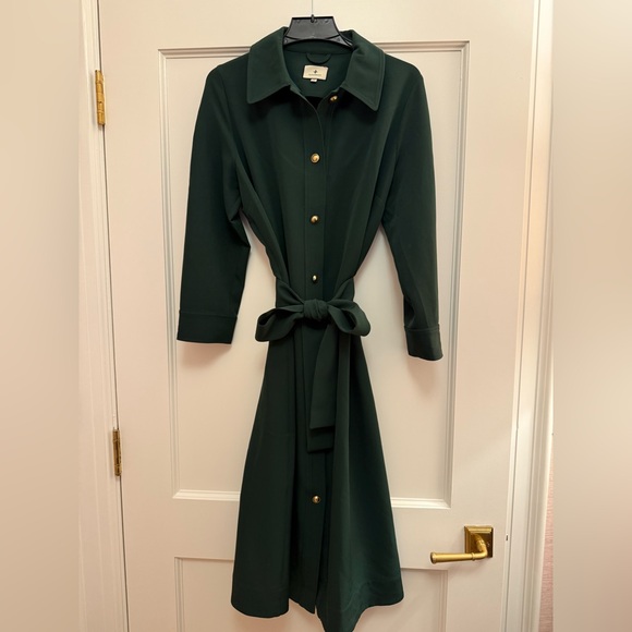 Forest Green Belted Sarah Dress - Picture 3 of 5